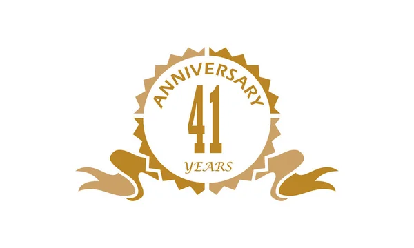 41 Años Aniversario de la Cinta — Vector de stock