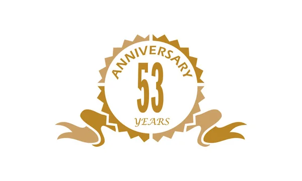 53 Años Aniversario de la Cinta — Vector de stock