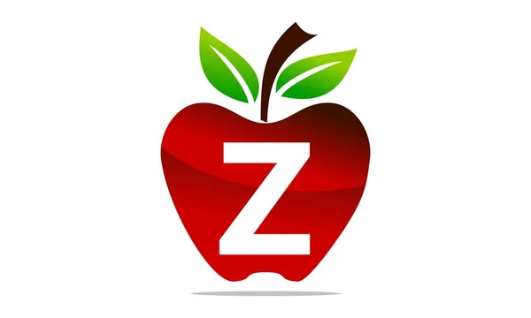 Apple dopis Z Logo Design šablony vektor — Stockový vektor