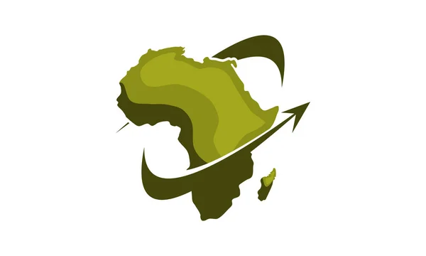 África Safari Travel Logo Design Template Vector — Archivo Imágenes Vectoriales