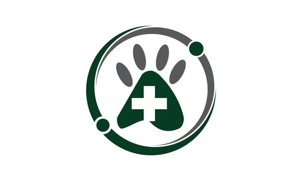 Veterinary Wellness Logo Design Template Vector — Stock Vector