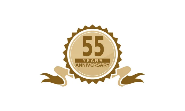 55 rocznica wstążki — Wektor stockowy
