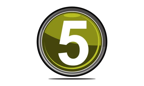 Pięć Logo szablon wektor — Wektor stockowy