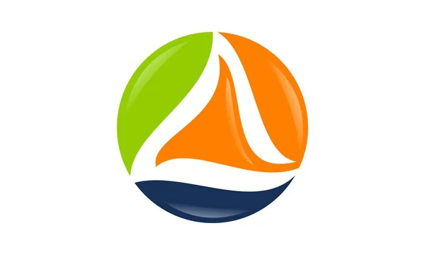 Una lettera logo modello di progettazione vettoriale — Vettoriale Stock