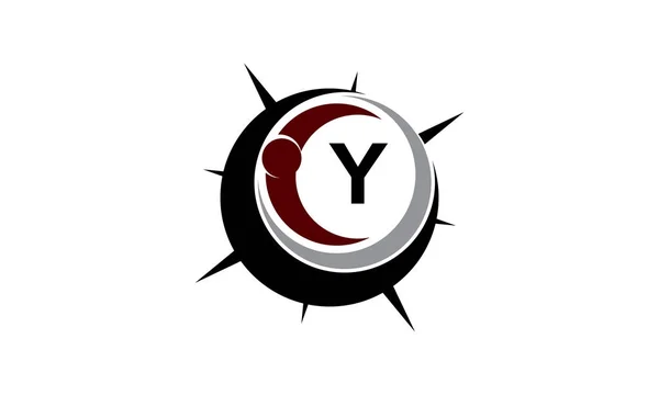 Guia de Insights inicial Y Logo Design Template Vector —  Vetores de Stock