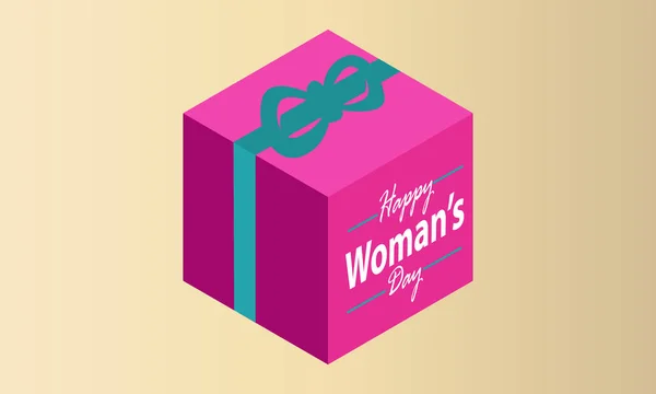 Vorlage für einen glücklichen Frauentag — Stockvektor