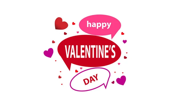 Love Happy Valentine's Day Template — Stock Vector