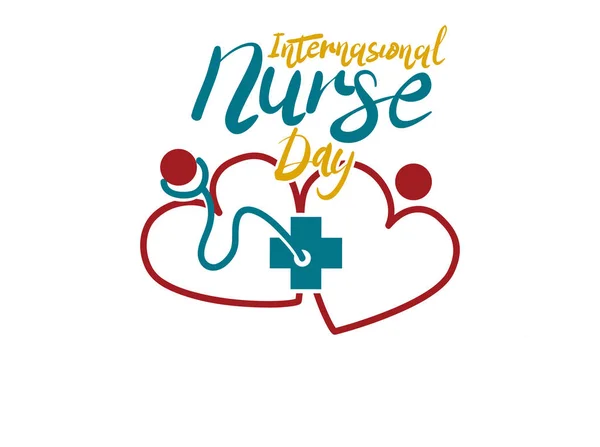 Międzynarodowy dzień pielęgniarki — Wektor stockowy