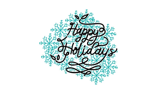Happy Holidays Template vecteur — Image vectorielle