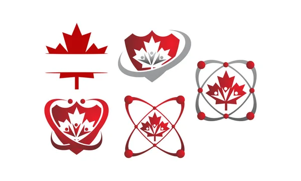 Canada Community Logo Template Set — Stock Vector