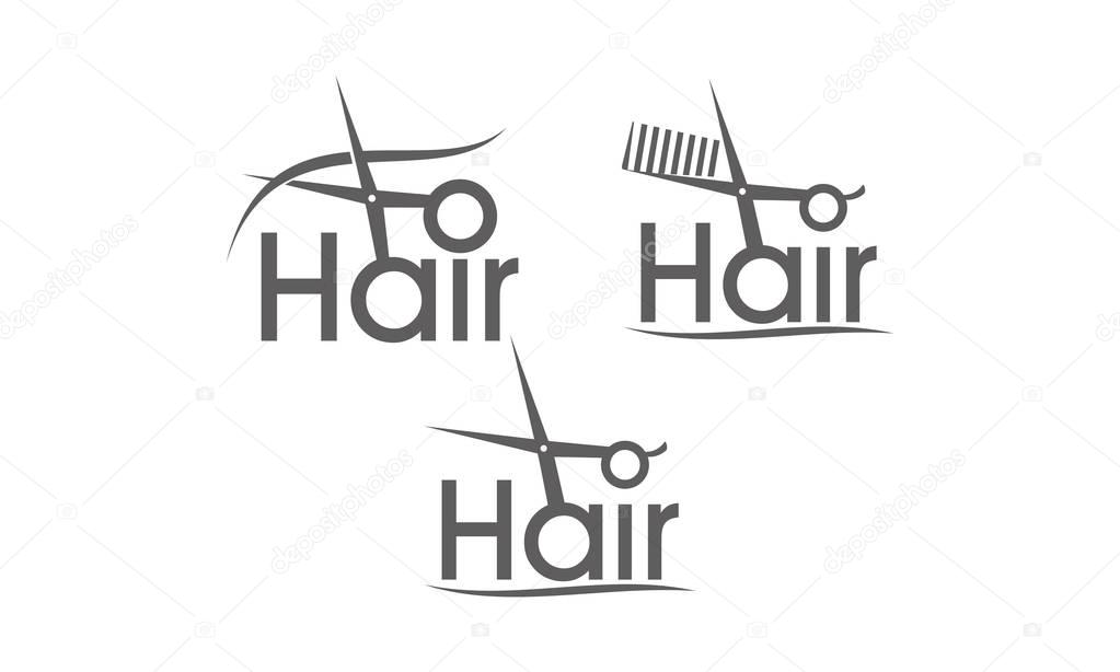 Letter Hair With Scissor and Comb Set