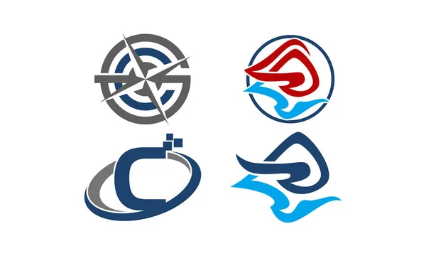 Λογότυπο σύγχρονο πρότυπο σετ — Διανυσματικό Αρχείο