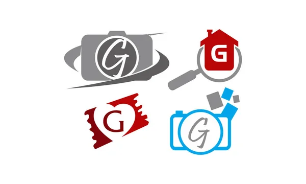 Logotype G moderna mallen uppsättning — Stock vektor