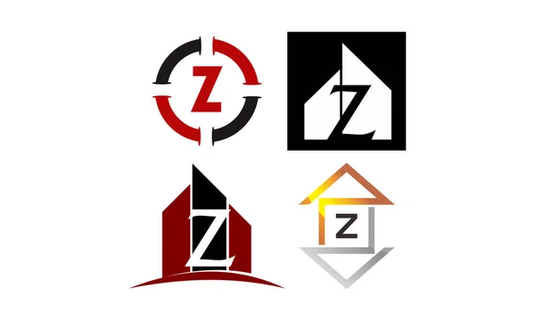 Logotyp Z moderní šablony Set — Stockový vektor