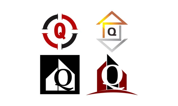 Logotype Q Modern Template Set — Stock Vector