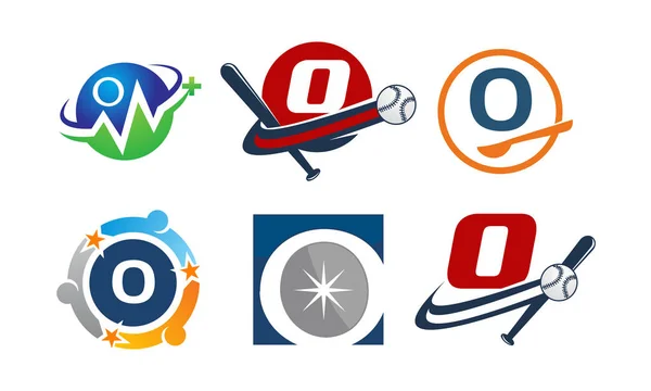 Λογότυπο O σύγχρονο πρότυπο σετ — Διανυσματικό Αρχείο