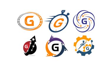 Logo G Modern şablon seti