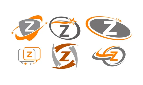 Logotyp Z szablonu nowoczesny zestaw — Wektor stockowy