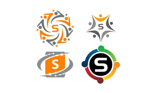 Logotype s modernes Template-Set — Stockvektor