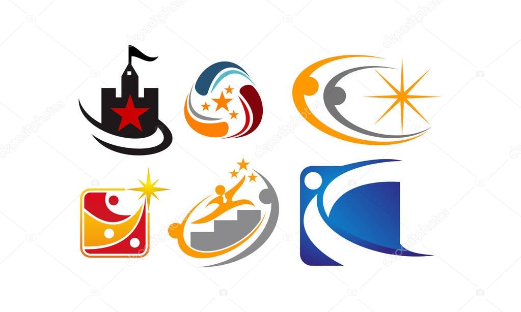 Success Life Coaching Logo Set