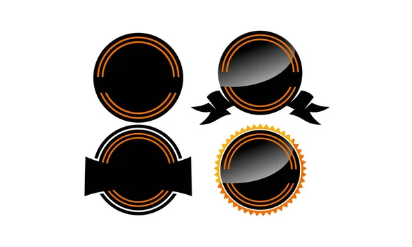 Vorlage Emblem Blanko-Set — Stockvektor