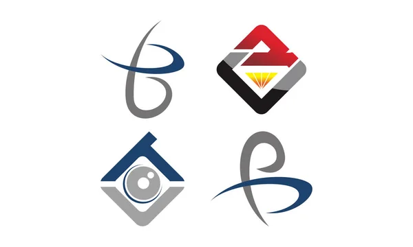 Logotipo moderno conjunto de plantillas — Archivo Imágenes Vectoriales