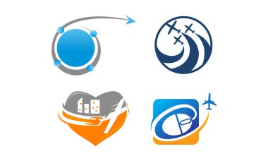 Özgürlük seyahat şablon seti