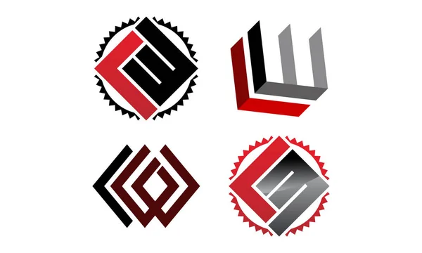 Logotipo Conjunto de modelos modernos —  Vetores de Stock