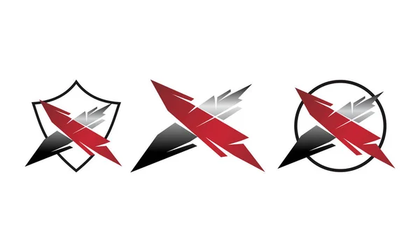 Set di modelli moderni logotipi — Vettoriale Stock