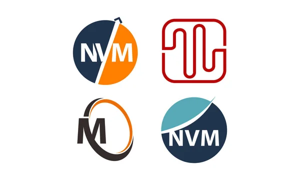 Zestaw nowoczesnych szablonów logotyp — Wektor stockowy