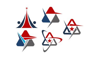 Modern Logo çözüm A harfi ayarla