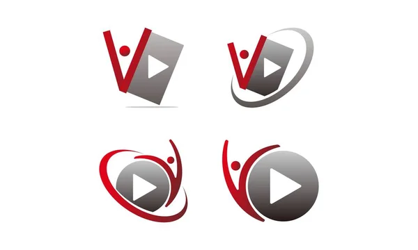 Sound Video Service Produktionsset — Stockvektor