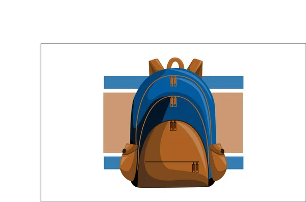 Bolso Volver a Vector escolar — Vector de stock