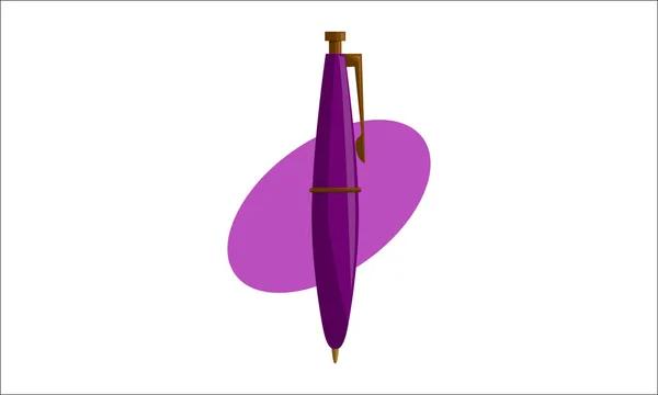 Modèle de conception de stylo crayon isolé vecteur — Image vectorielle