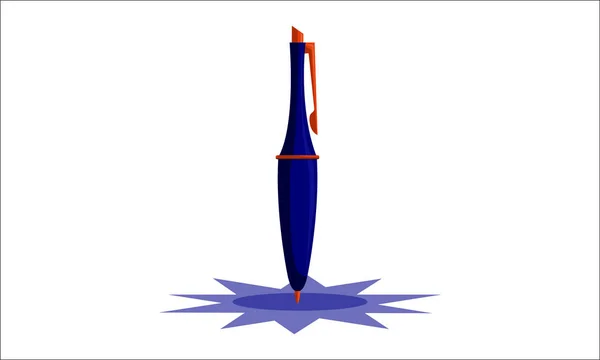 Potlood Pen ontwerp sjabloon geïsoleerde Vector — Stockvector