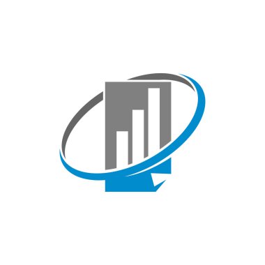 Muhasebe Muhasebe Raporu logo şablonu izole edildi