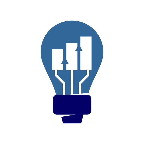 Modèle de logo d'idée de conseil en comptabilité financière Icône vectorielle — Image vectorielle