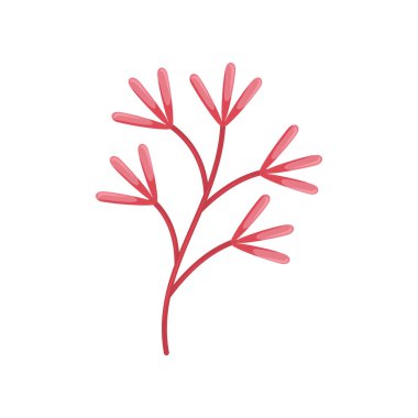 El çizimi ağaç dalları ve Vektör İllüstrasyonu 