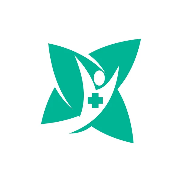Modèle Logo Illustration Clinique Santé Médicale — Image vectorielle