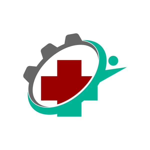 Modello Logo Della Clinica Medica Illustrazione — Vettoriale Stock