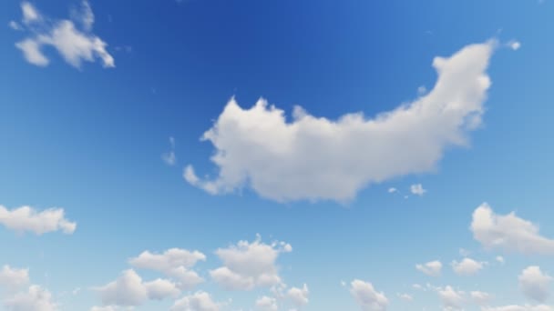 Bulutlu mavi gökyüzü — Stok video