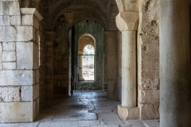 Antalya ilinin Demre ilçesinde yer alan antik Bizans Yunan Aziz Niklas Kilisesi 'nin içini.