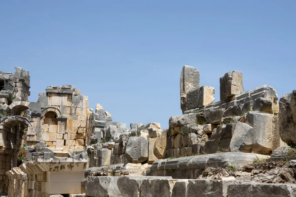 Ruínas Anfiteatro Greco Romano Antiga Cidade Myra Demre Província Antalya — Fotografia de Stock