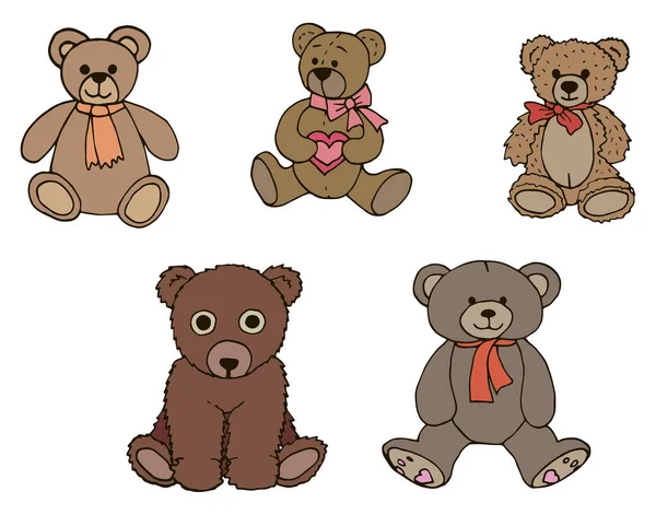 Teddy Bears Toy Bears Nice Drawing — Stock Photo, Image