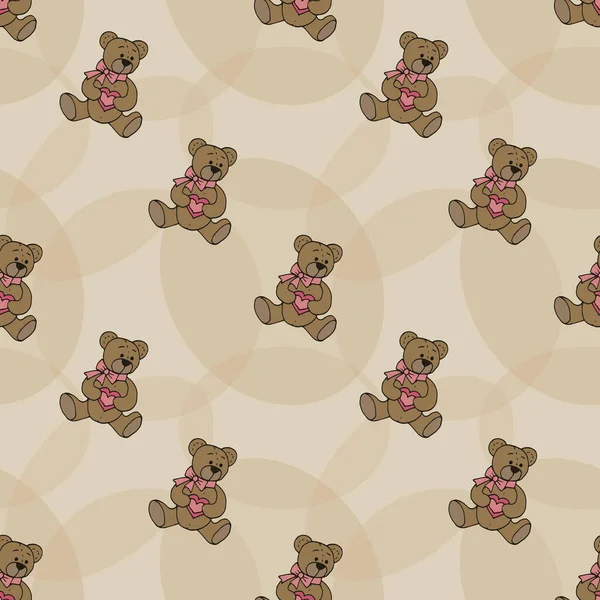 Background Seamless Teddy Bears Toy Bears Nice Drawing — Stock Photo, Image