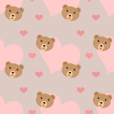 Arka plan pürüzsüz. Sevimli ayılar. Hassas gölgeler.