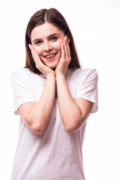 Gelukkig emoties van meisje — Stockfoto