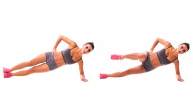 genç kadın spor egzersiz yaparak.