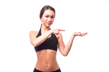 Spor kız egzersiz yapmaya hazırlanıyor 