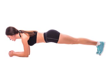 Spor kız egzersiz